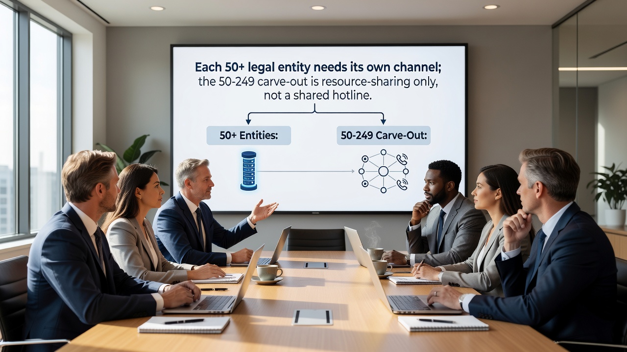 Subsidiary whistleblowing channel compliance