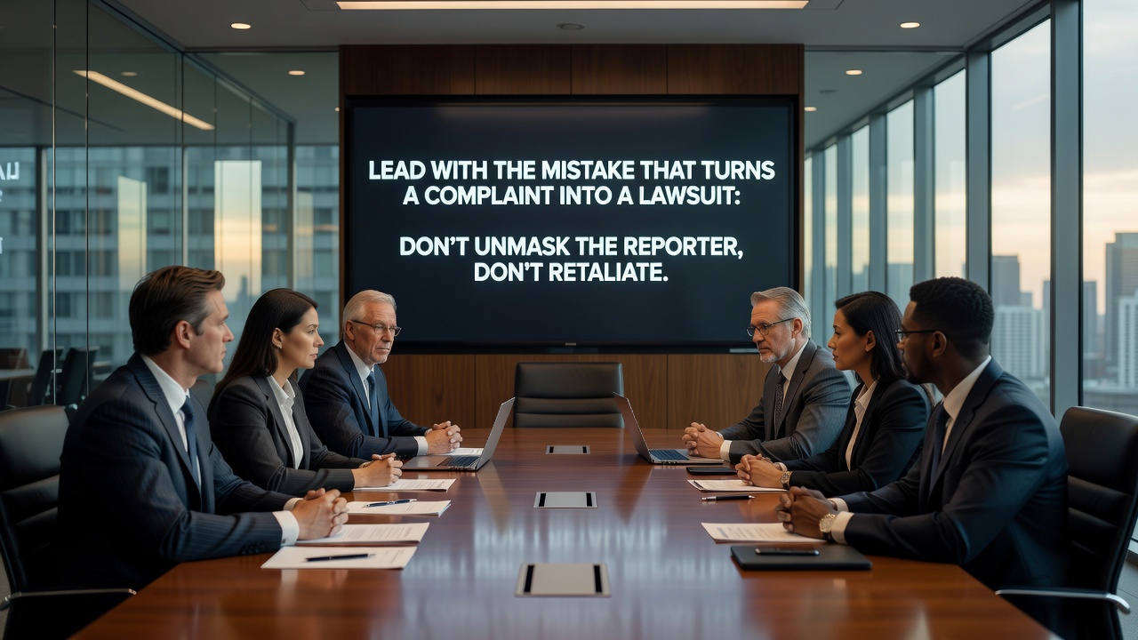 How to handle an anonymous complaint