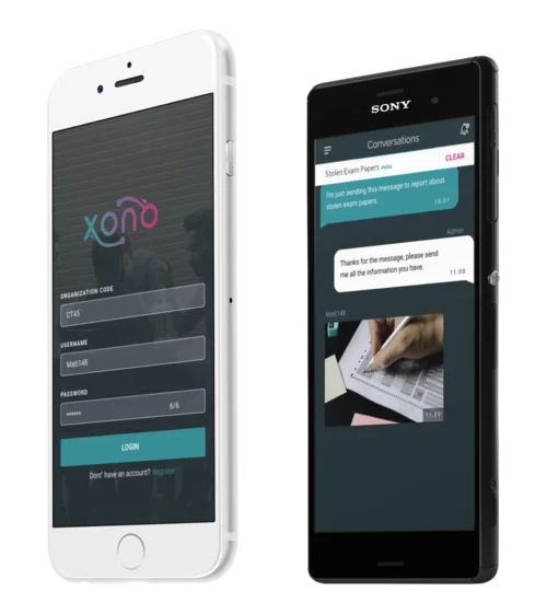Xono software on mobile